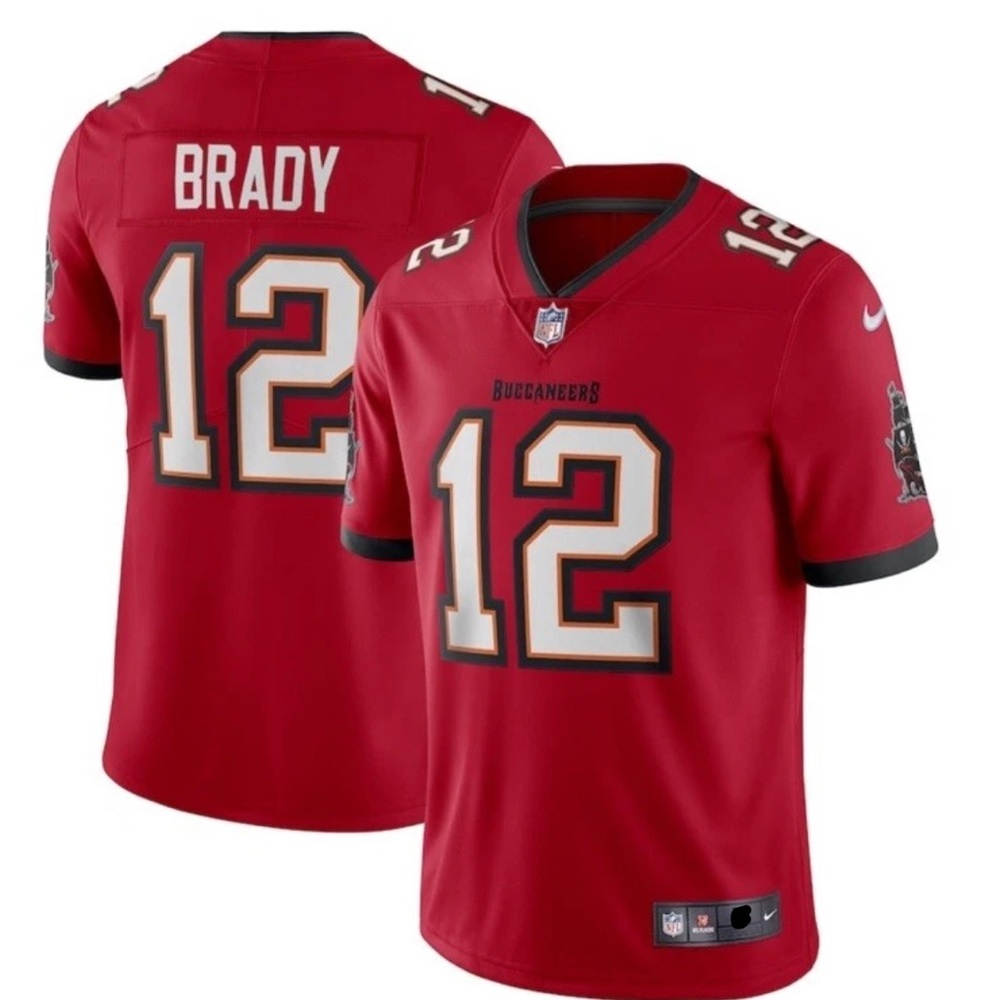 Men’s XL Tampa Bay Buccaneers Tom Brady Nike Alternate Vapor Limited Red Jersey